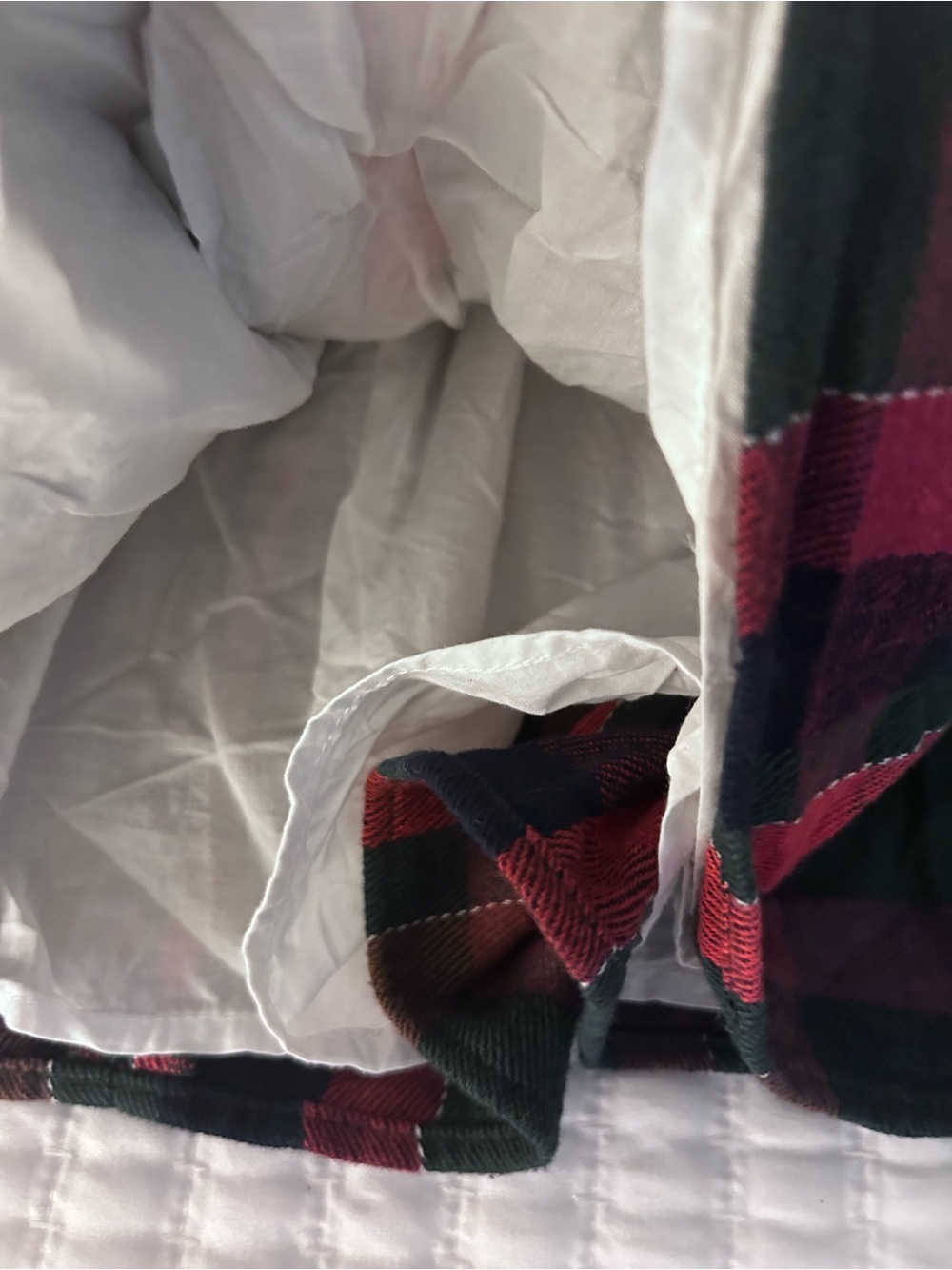 Plaid Puff-Sleeve Dress in Red and Green Holiday Size 5/6 - Picture 4 of 9